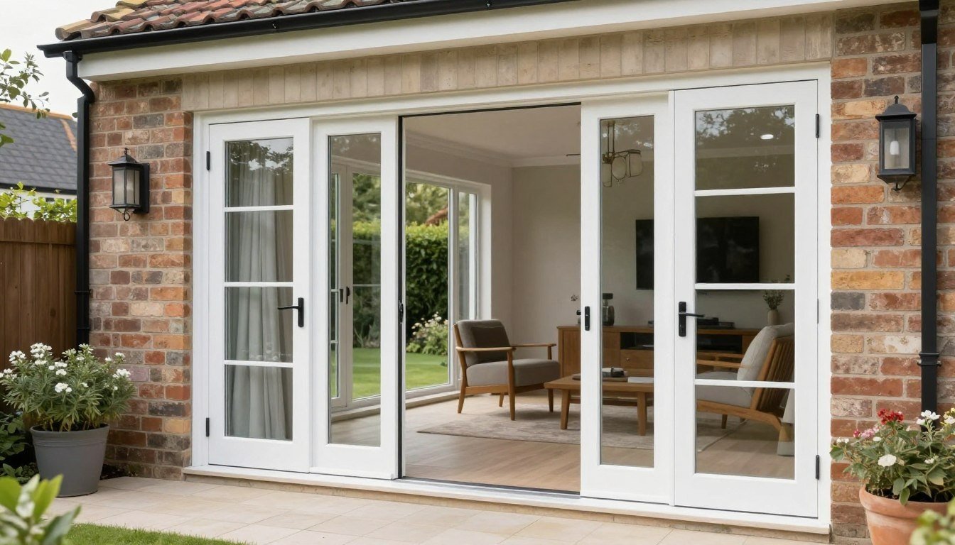 uPVC French Doors Abingdon installed in a bright home