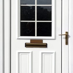 White front door